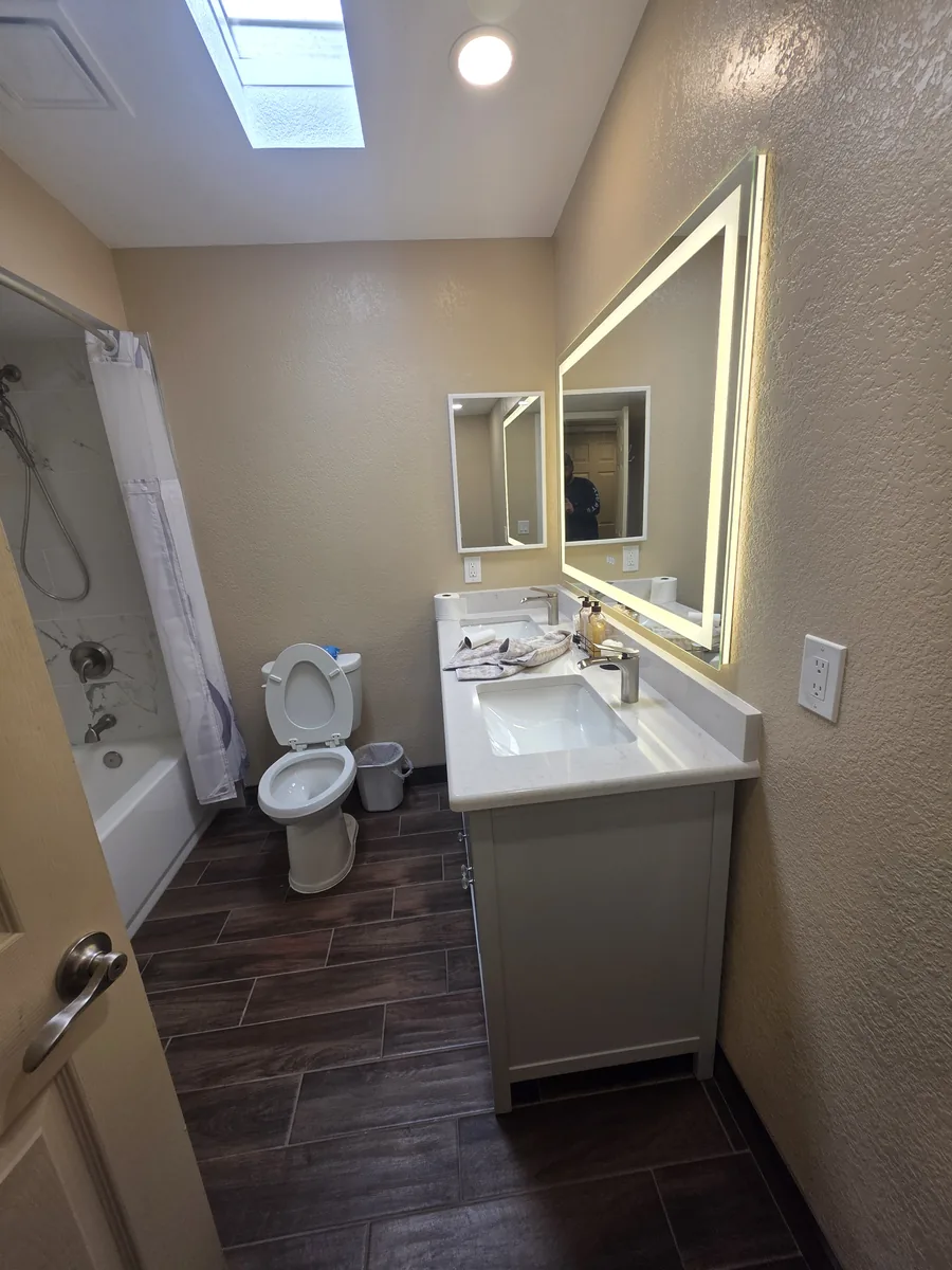 Finished bathroom remodel